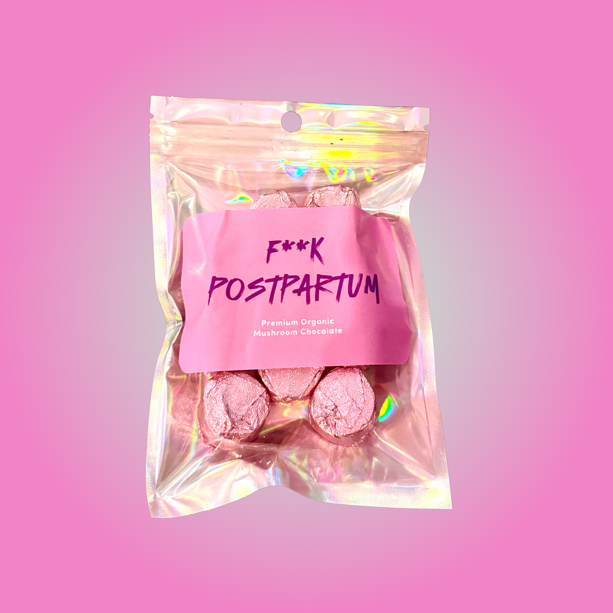 F**K POSTPARTUM ADAPTOGENIC-MUSHROOM MICRODOSING 10 CHOCOLATE CUPS